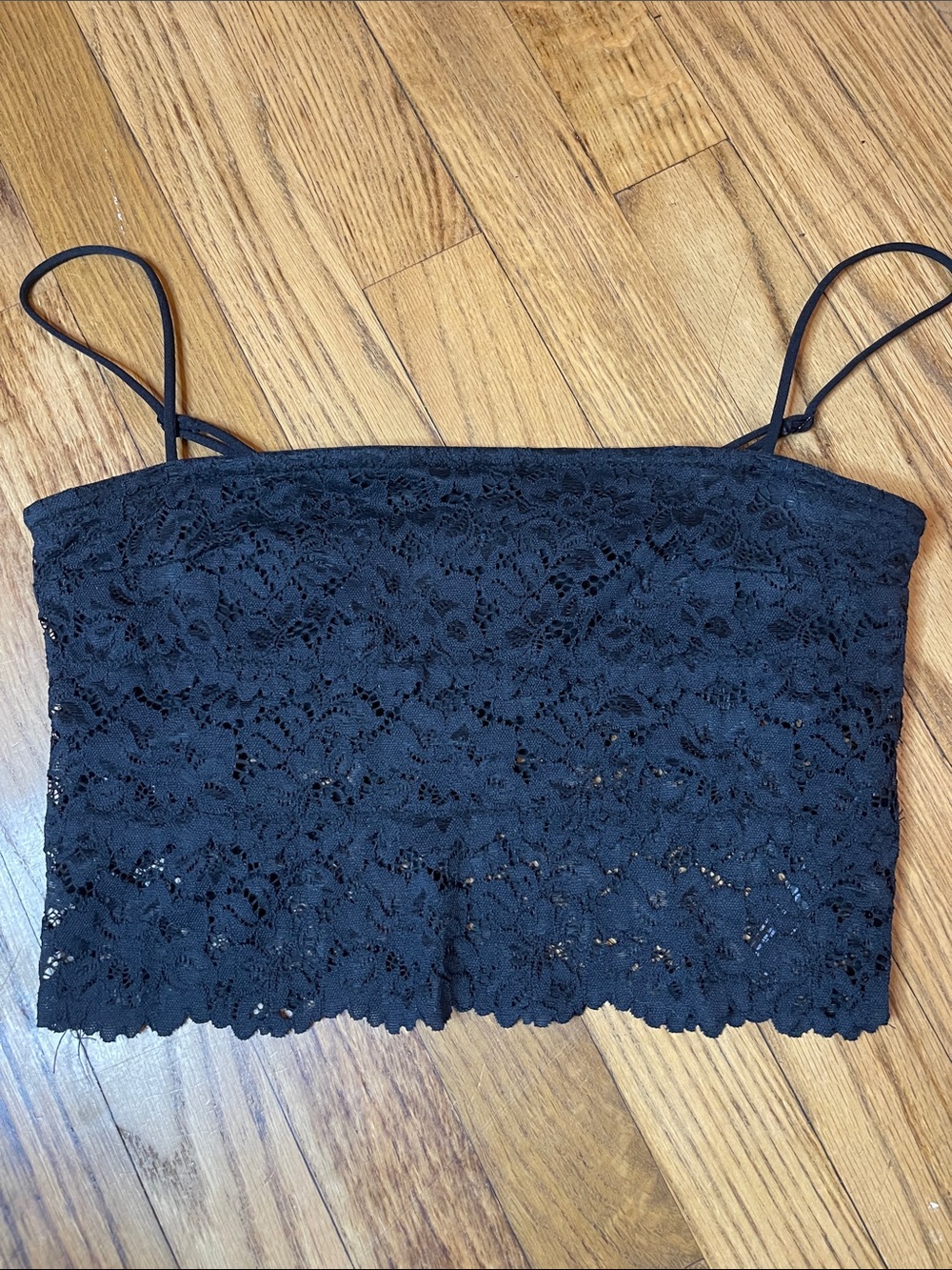 Urban Outfitters Black Lace Cropped Cami